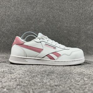 Reebok Work Club Memt EH Women's Sz 10 W White Leather Safety Toe Work Shoes